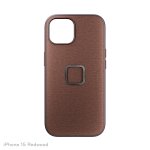 Peak Design Mobile Everyday Case Fabric iPhone 15 - Redwood