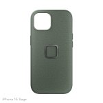 Peak Design Mobile Everyday Case Fabric iPhone 15 - Sage