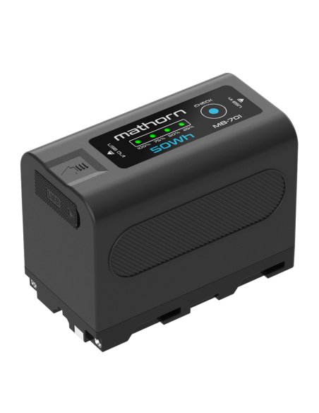 Mathorn battery MB-701 6700mAh 50Wh USB-C LED for NP-F770