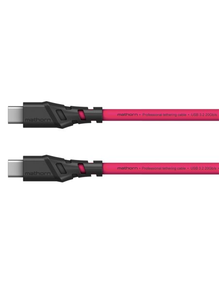 Kabel fotograficzny Mathorn MTC-210M 2m 20Gbps 4K 60Hz PD100W USB C-C Magenta