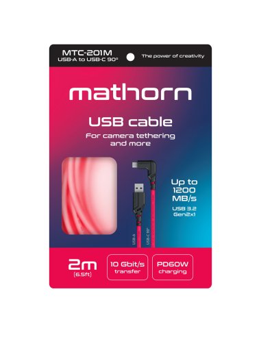 Mathorn tethering cable MTC-201 2m 10Gbps 60W...