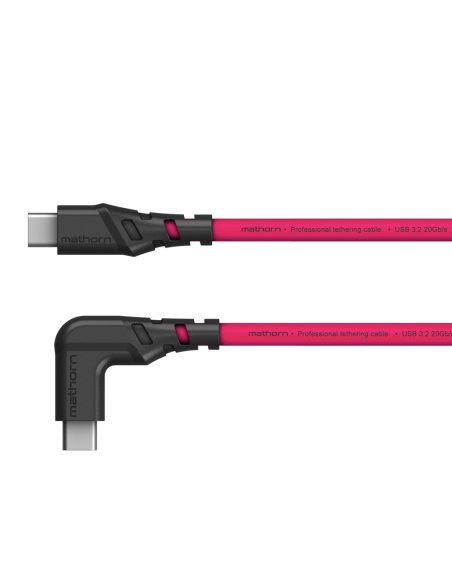 Kabel fotograficzny Mathorn MTC-211M 2m 20Gbps 4K 60Hz PD100W USB C-C90 Magenta