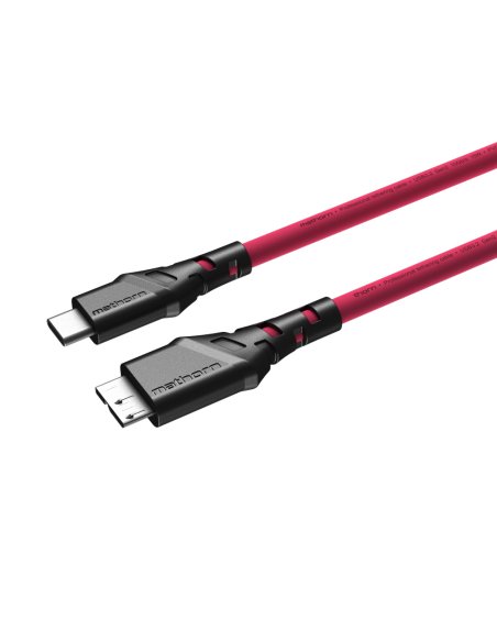 Kabel fotograficzny Mathorn MTC-230M 2m 10Gbps USB C - MicroB Magenta
