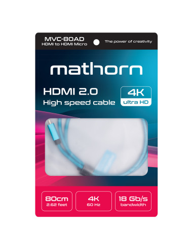 Kabel wideo Mathorn MVC-80AD HDMI - HDMI 2.0 4K...