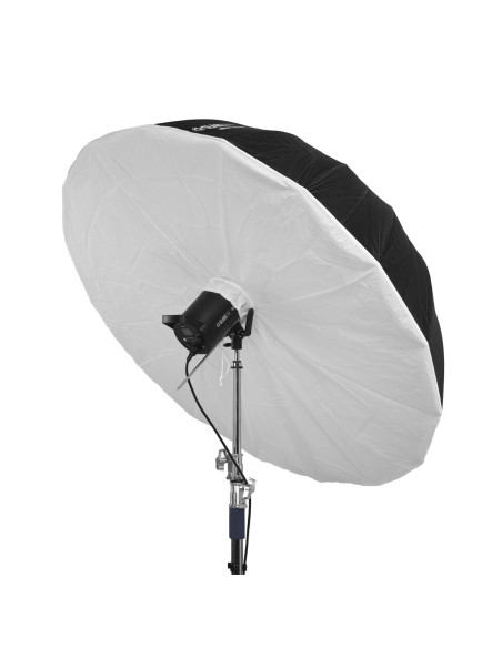 GlareOne Orb 130 Silver - deep umbrella with diffuser