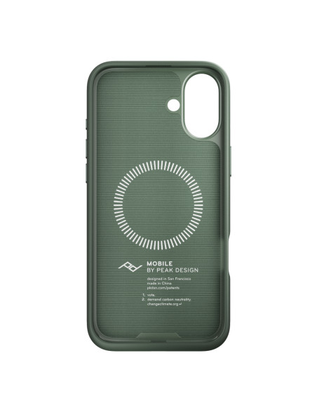 Peak Design Mobile Etui Everyday Case Fabric iPhone 16 Plus  - Szarozielony