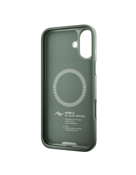 Peak Design Mobile Etui Everyday Case Fabric iPhone 16 Plus  - Szarozielony