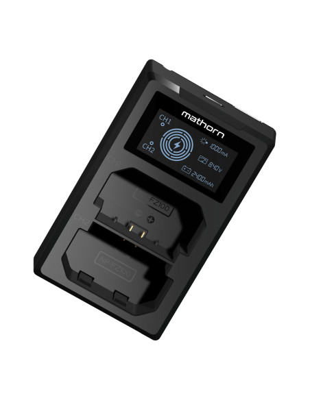 Mathorn dual charger MBC-D220 USB-C for Sony NP-FZ100