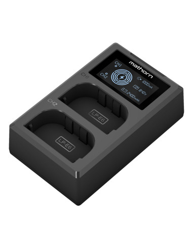 Mathorn dual charger MBC-D200 USB-C for Canon...