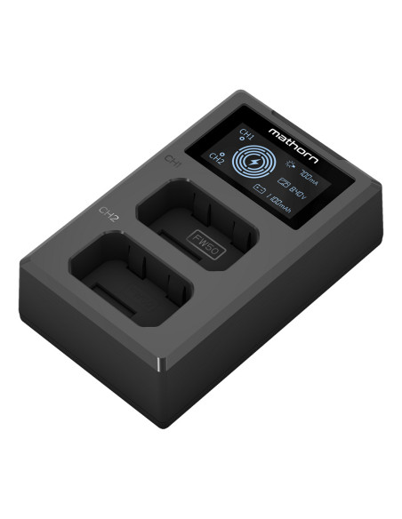 Mathorn dual charger MBC-D120 USB-C for Sony NP-FW50