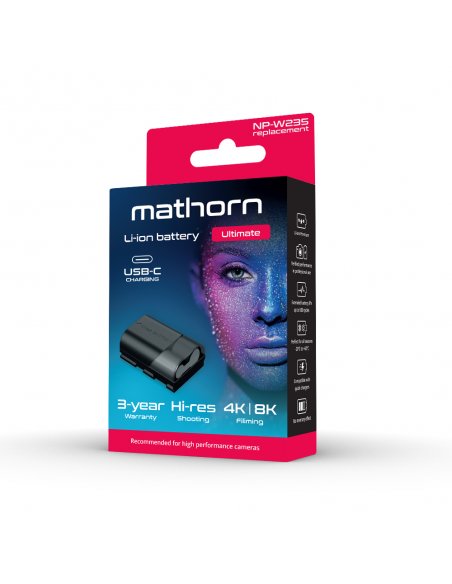 Mathorn battery MB-234 2600mAh Ultimate USB-C replacement for NP-W235