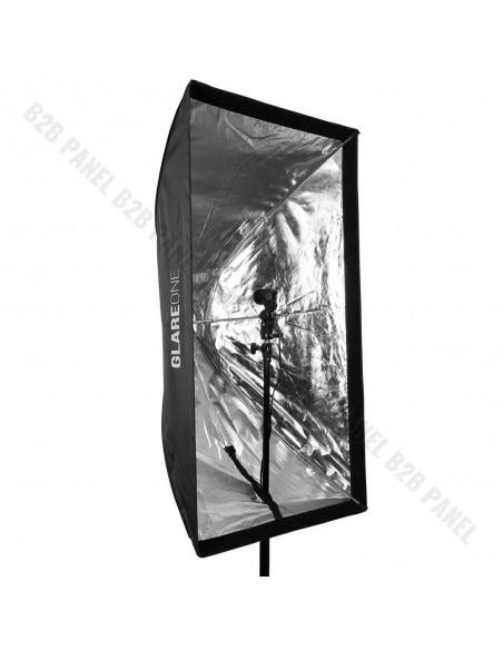 GlareOne Softbox Parasolkowy 80x120 do lamp reporterskich