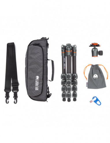 Statyw 3 Legged Thing Leo 2.0 Gray, włókna...