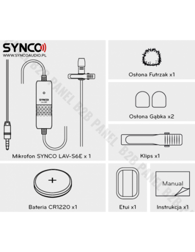 Synco S6E lavalier microphone