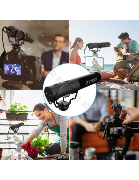 Synco M3 Camera Microphone - Cardioid with Monitor and LowCut filter