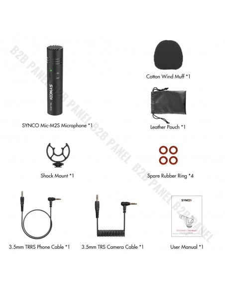 Synco M2S Camera Microphone - Cardioid with LowCut filter