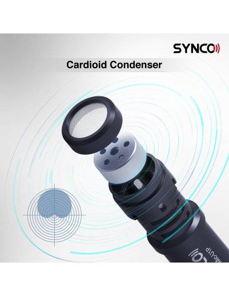 Synco U1P mikrofon kardioidalny do smartfonów - tabletów - złącze TRRS 3.5mm