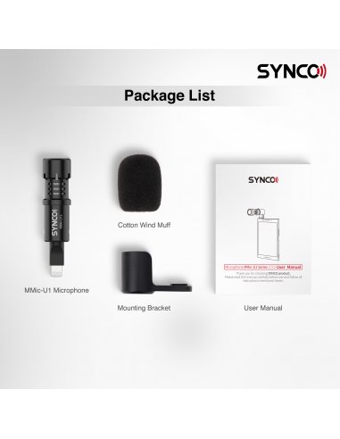 Synco U1L Plug in Microphone for Phone / Tablet...
