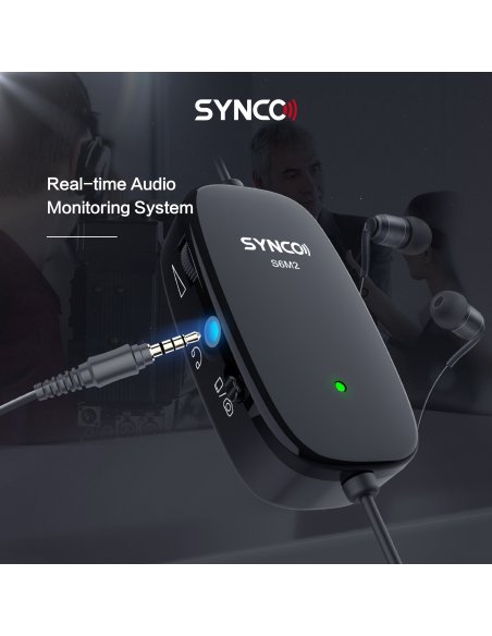 Synco S6M2 lavelier microphone with monitor and LowCut filter