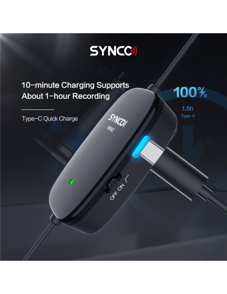 Synco S6M2 lavelier microphone with monitor and LowCut filter