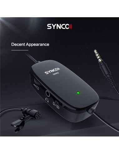 Synco S6M2 lavelier microphone with monitor and...