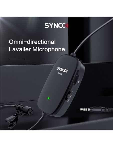Synco S6M2 mikrofon krawatowy z odsłuchem i filtrem LowCut