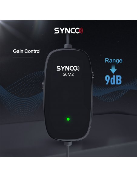 Synco S6M2 lavelier microphone with monitor and LowCut filter