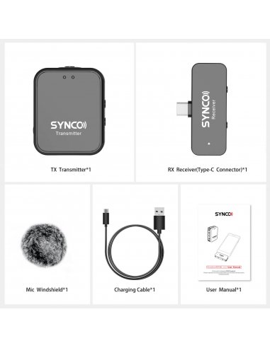 Synco G1T Wirelles System with USB-C