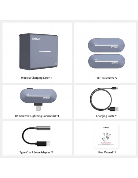 Synco P2L wirelles system Lighting grey-blue