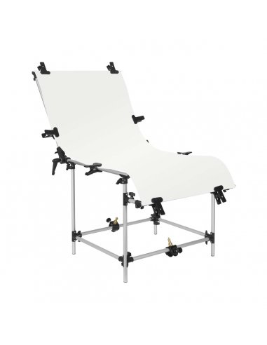 GlareOne tło PVC 60x130cm - białe, lustrzane