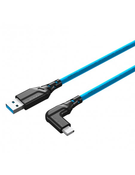 Mathorn tethering cable MTC-501 5m 10Gbps 60W USB A-C90 ArcticBlue