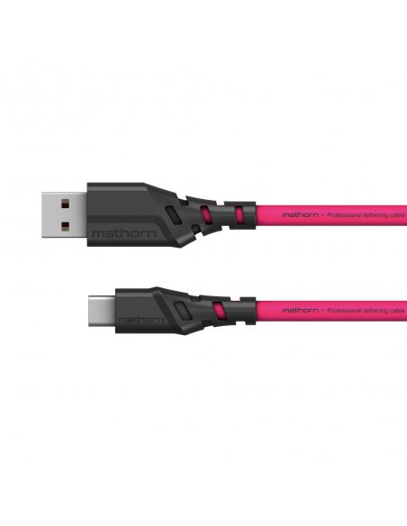 Mathorn tethering cable MTC-500M 5m 10Gbps 60W USB C-A Magenta