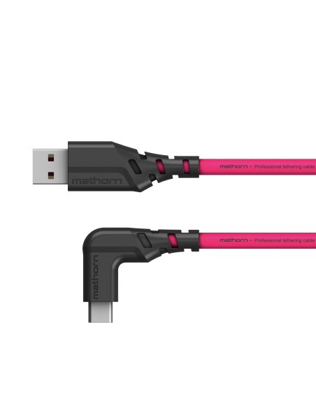Kabel fotograficzny Mathorn MTC-501M 5m 10Gbps 60W USB A-C90 Magenta
