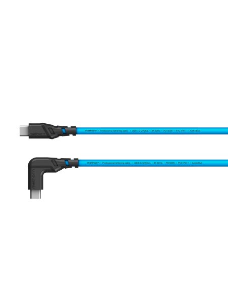 Kabel fotograficzny Mathorn MTC-210 2m 20Gbps 4K 60Hz PD100W USB C-C ArcticBlue