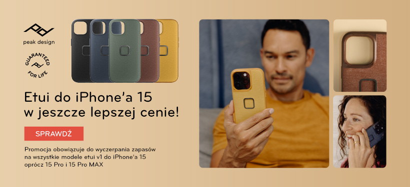 Peak Design promocja etui iPhone 15